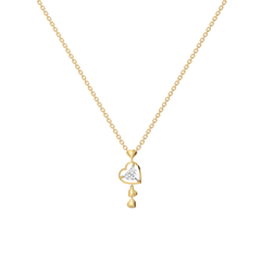 Dangling Hearts - Lab Diamond Necklace