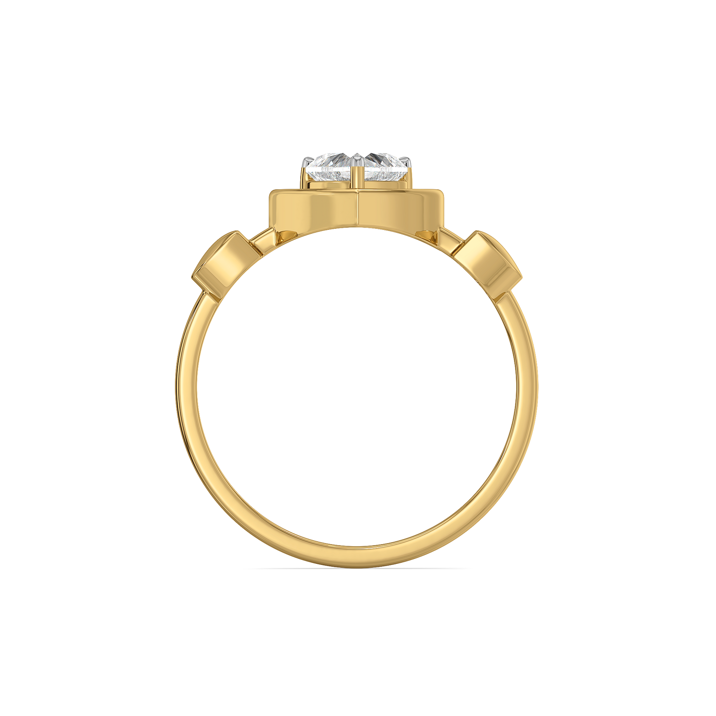 Dangling Hearts - Lab Diamond Ring