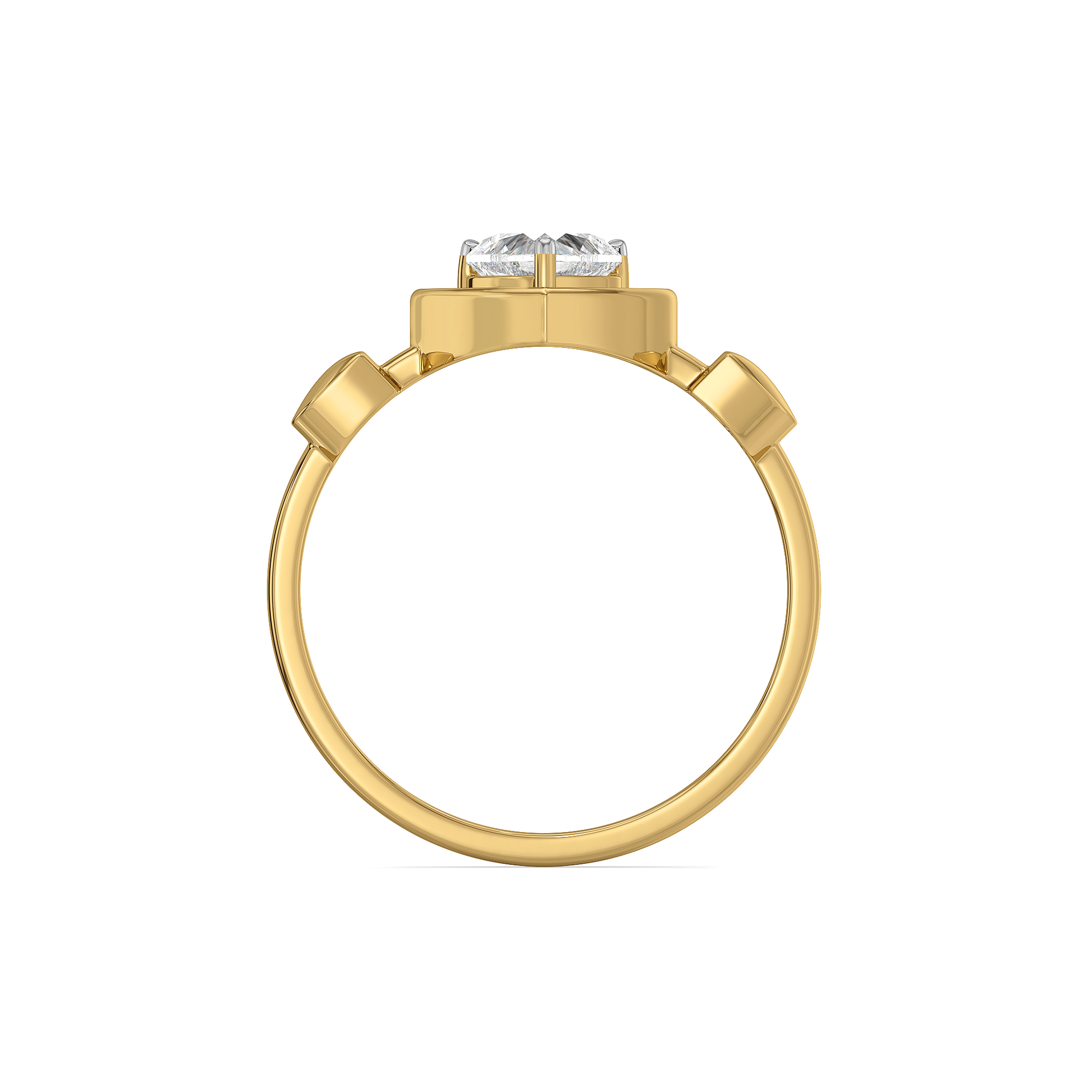 Dangling Hearts - Lab Diamond Ring