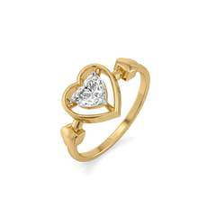 Dangling Hearts - Lab Diamond Ring