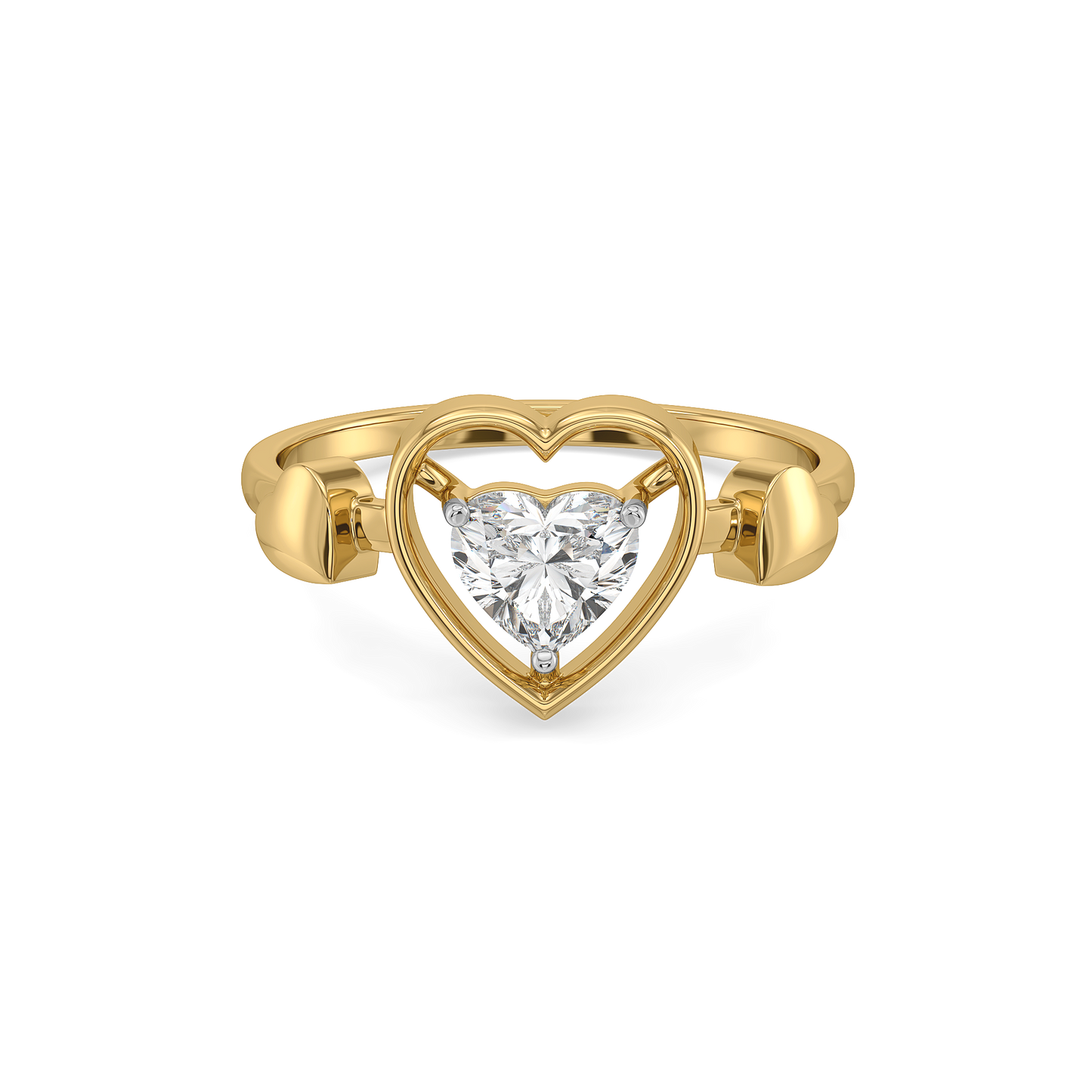 Dangling Hearts - Lab Diamond Ring