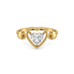Dangling Hearts - Lab Diamond Ring