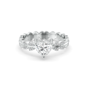 Antique Heart - Lab Diamond Ring