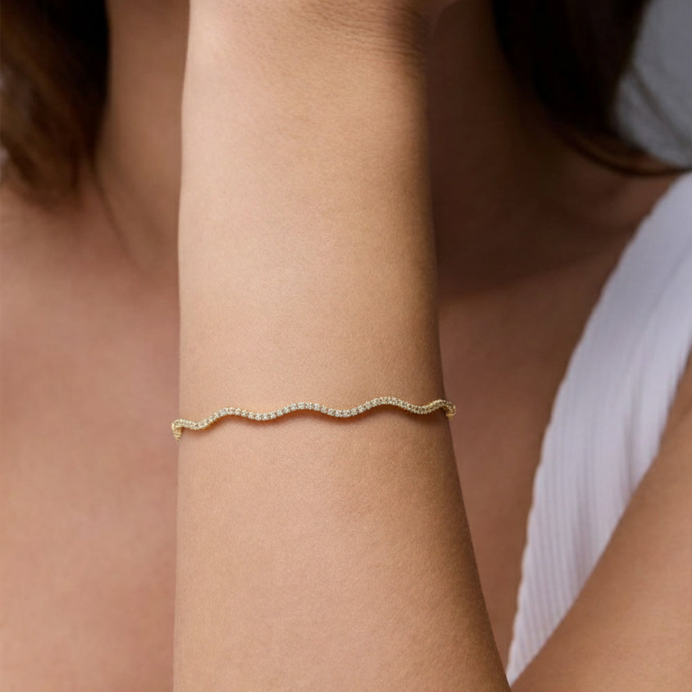 Wavelet - Lab Diamond Tennis Bracelet