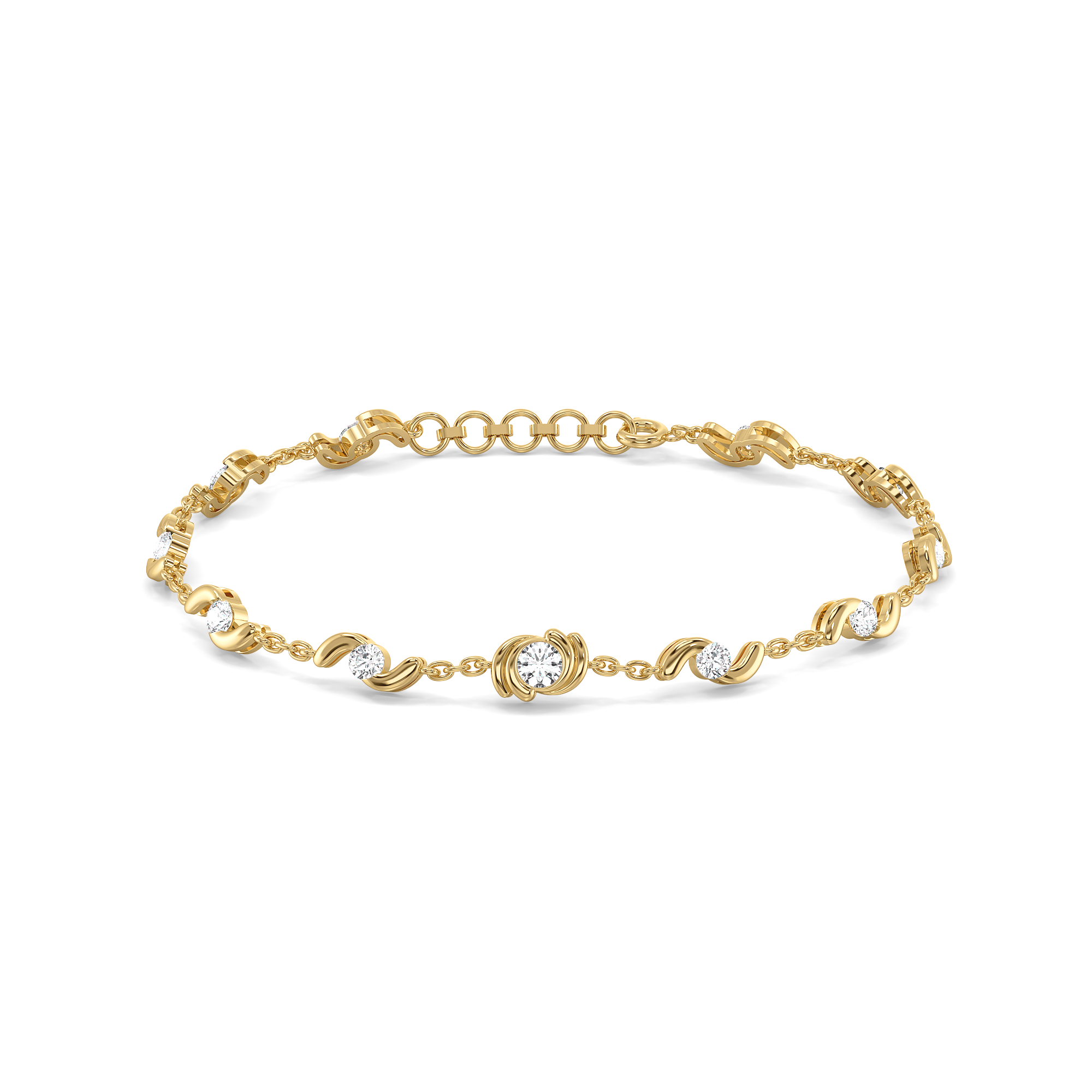 Cocoon Charm - Lab Diamond Tennis Bracelet