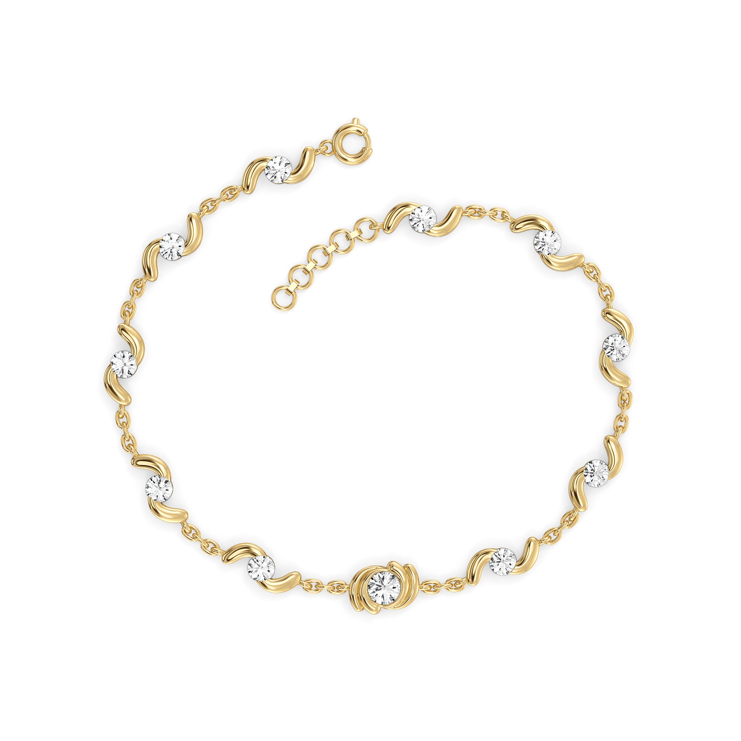 Cocoon Charm - Lab Diamond Tennis Bracelet