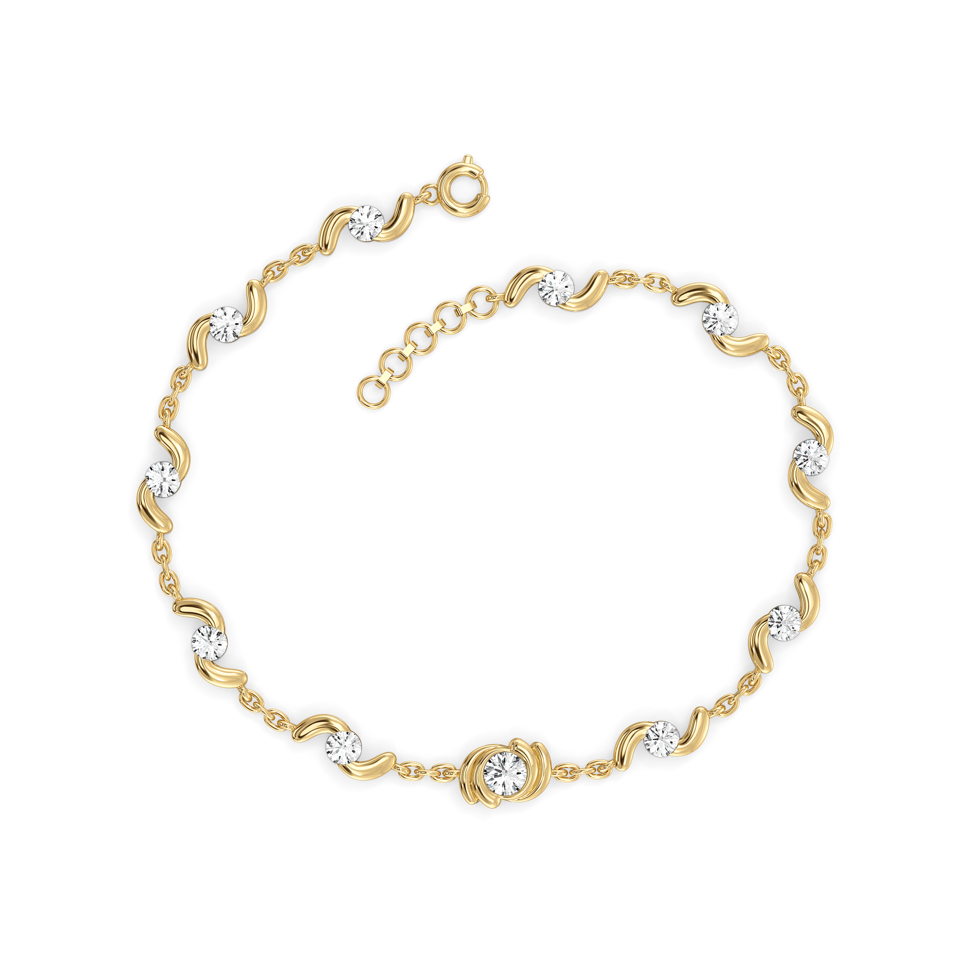 Cocoon Charm - Lab Diamond Tennis Bracelet
