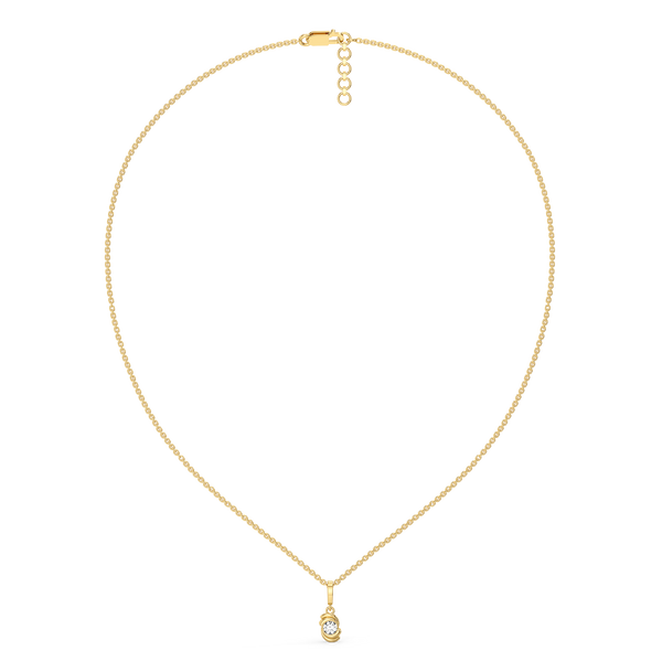 Cocoon Charm Lab Grown Diamond Necklace for Women - Lukson