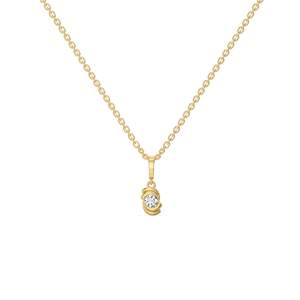 Cocoon Charm - Lab Diamond Necklace