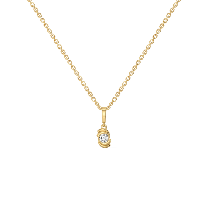 Cocoon Charm - Lab Diamond Necklace