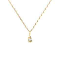 Cocoon Charm - Lab Diamond Necklace