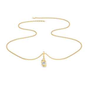 Cocoon Charm - Lab Diamond Necklace