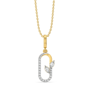 Leafline Marquise - Lab Diamond Pendant