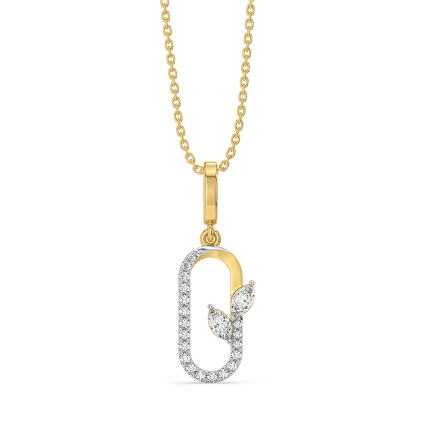 Leafline Marquise - Lab Diamond Pendant
