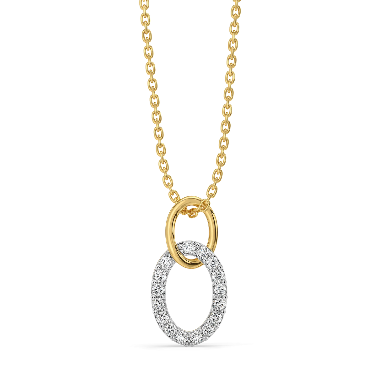 Twin Arc - Lab Diamond Pendant