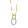 Twin Arc - Lab Diamond Pendant
