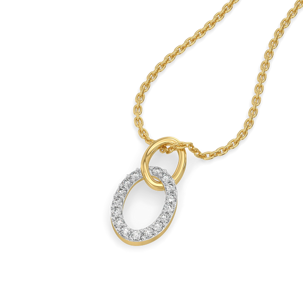 Twin Arc - Lab Diamond Pendant