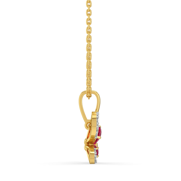Everfly - Lab Diamond Ruby Pendant