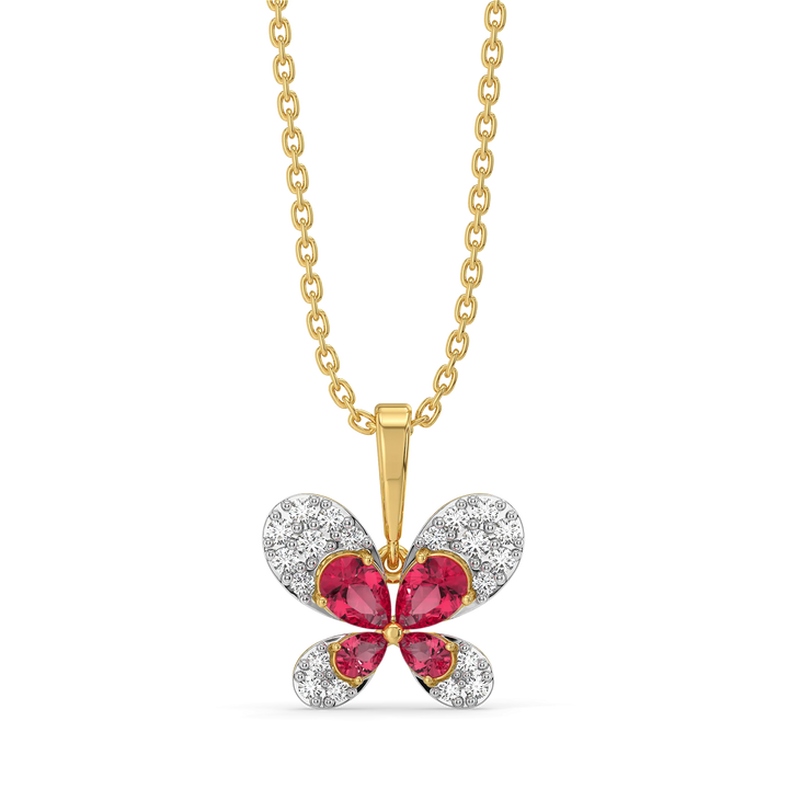 Everfly - Lab Diamond Ruby Pendant
