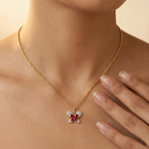 Everfly - Lab Diamond Ruby Pendant