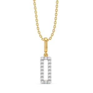 Recto Charm - Lab Diamond Pendant