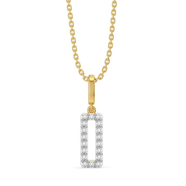 Recto Charm - Lab Diamond Pendant