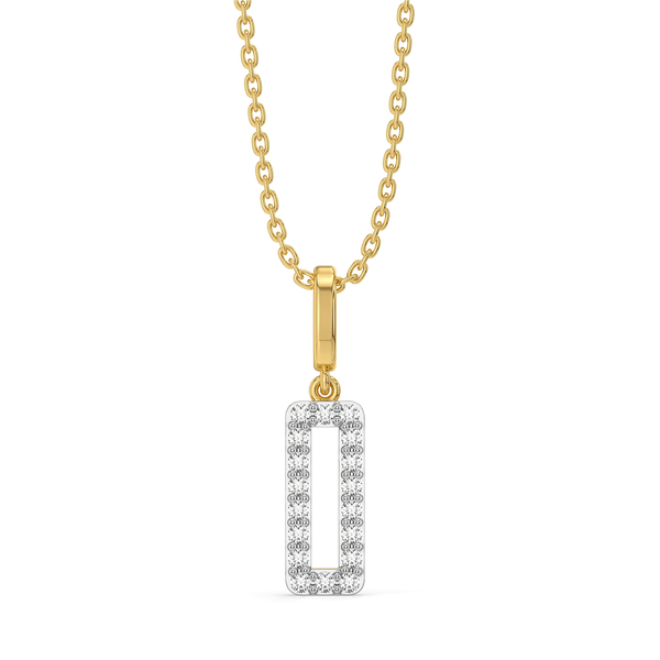Recto Charm - Lab Diamond Pendant