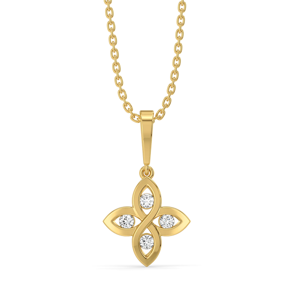 Clove Embrace - Lab Diamond Pendant