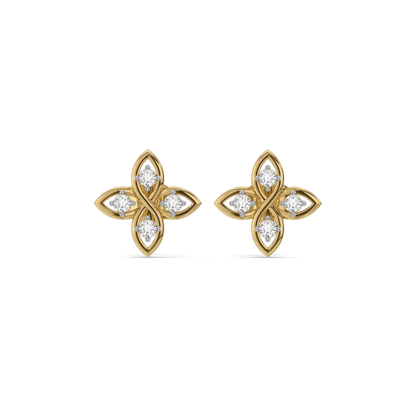 Clove Embrace - Lab Diamond Stud Earrings