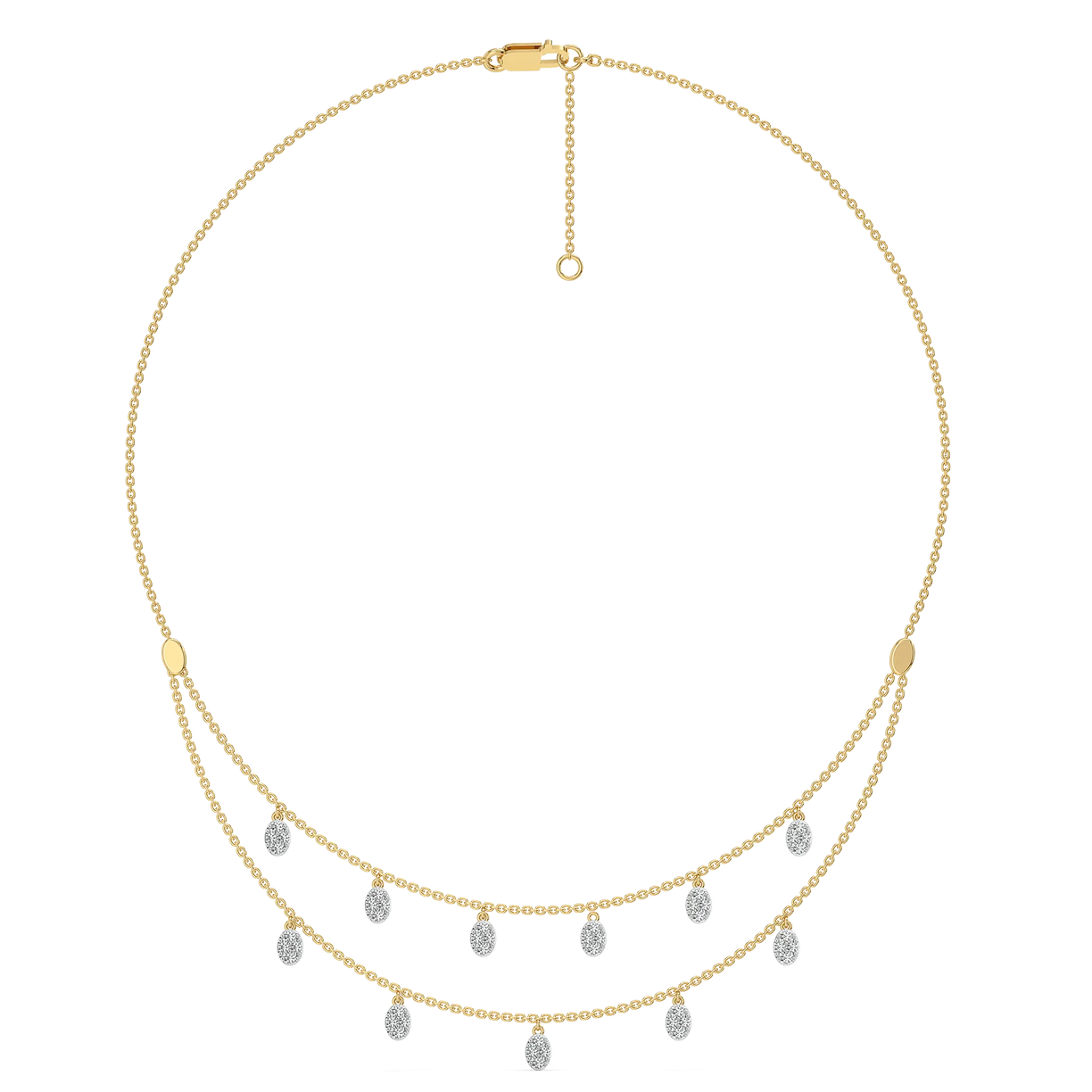 Dancing Details 925 sterling silver Lab Grown Diamond Necklace Online in India  - Lukson 