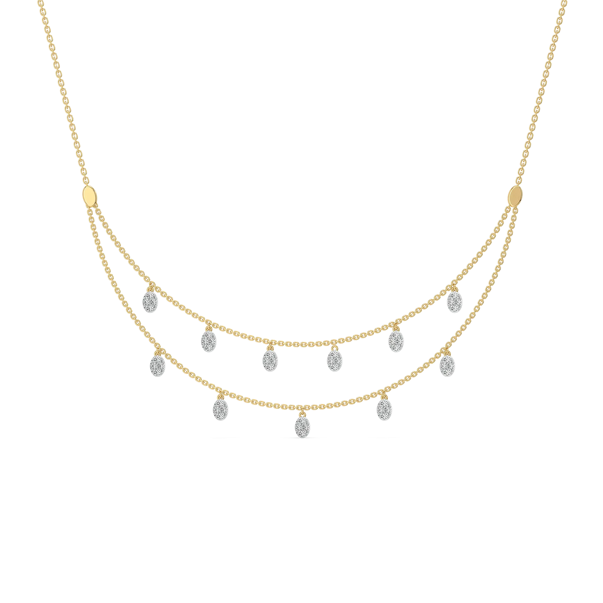 Lukson Dancing Details Lab Grown Diamond Necklace