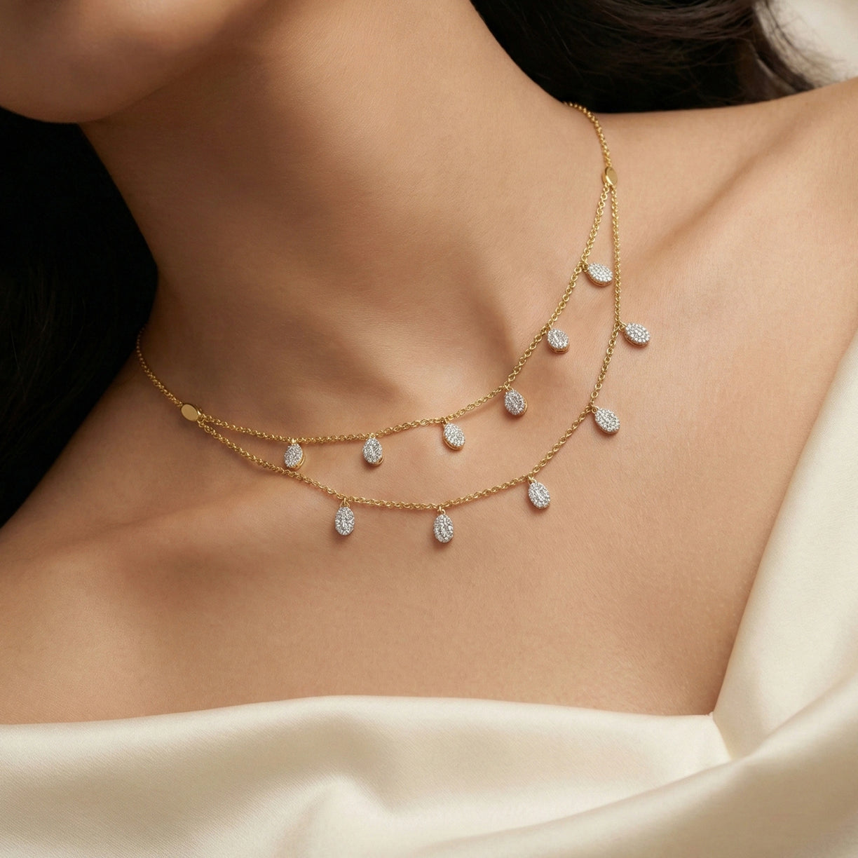 Dancing Details Lab Grown Diamond Necklace - Lukson 