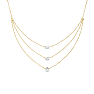 Layers of Light - Lab Diamond Necklace