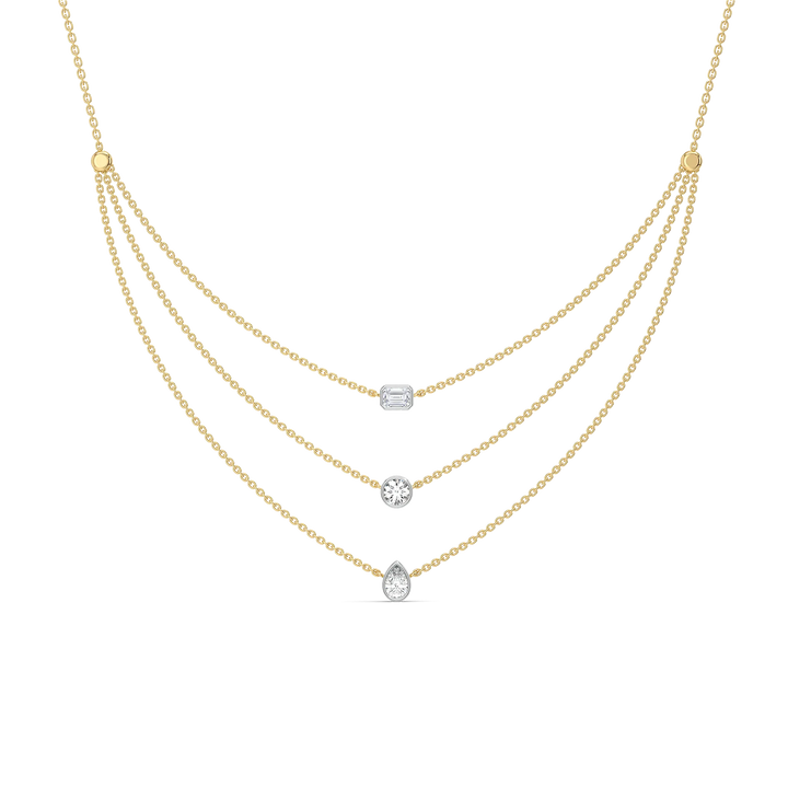 Layers of Light - Lab Diamond Necklace