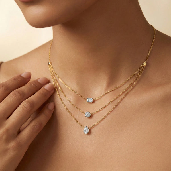Layers of Light - Lab Grown Diamond Necklace