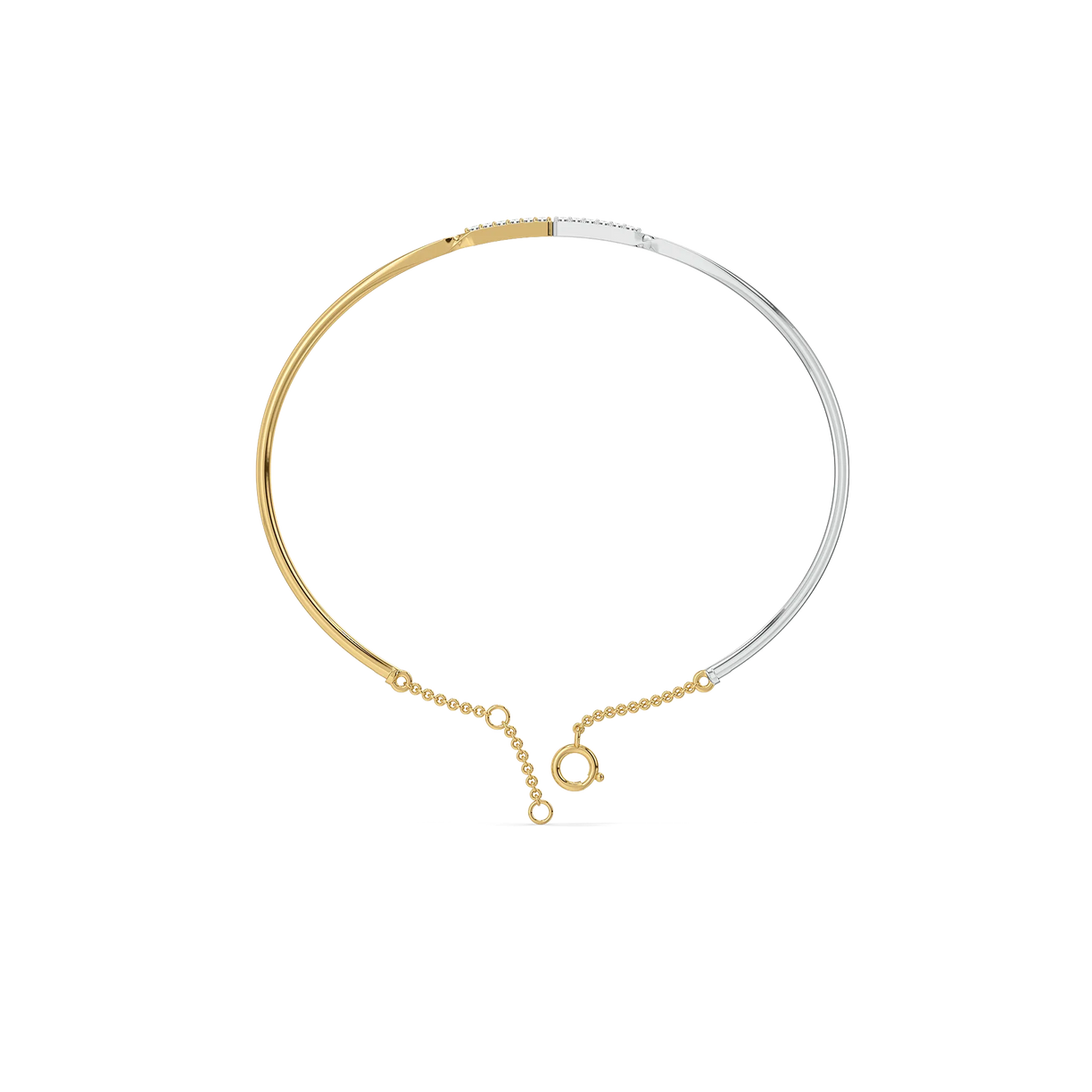 Dual Flow - Lab Diamond Bangle