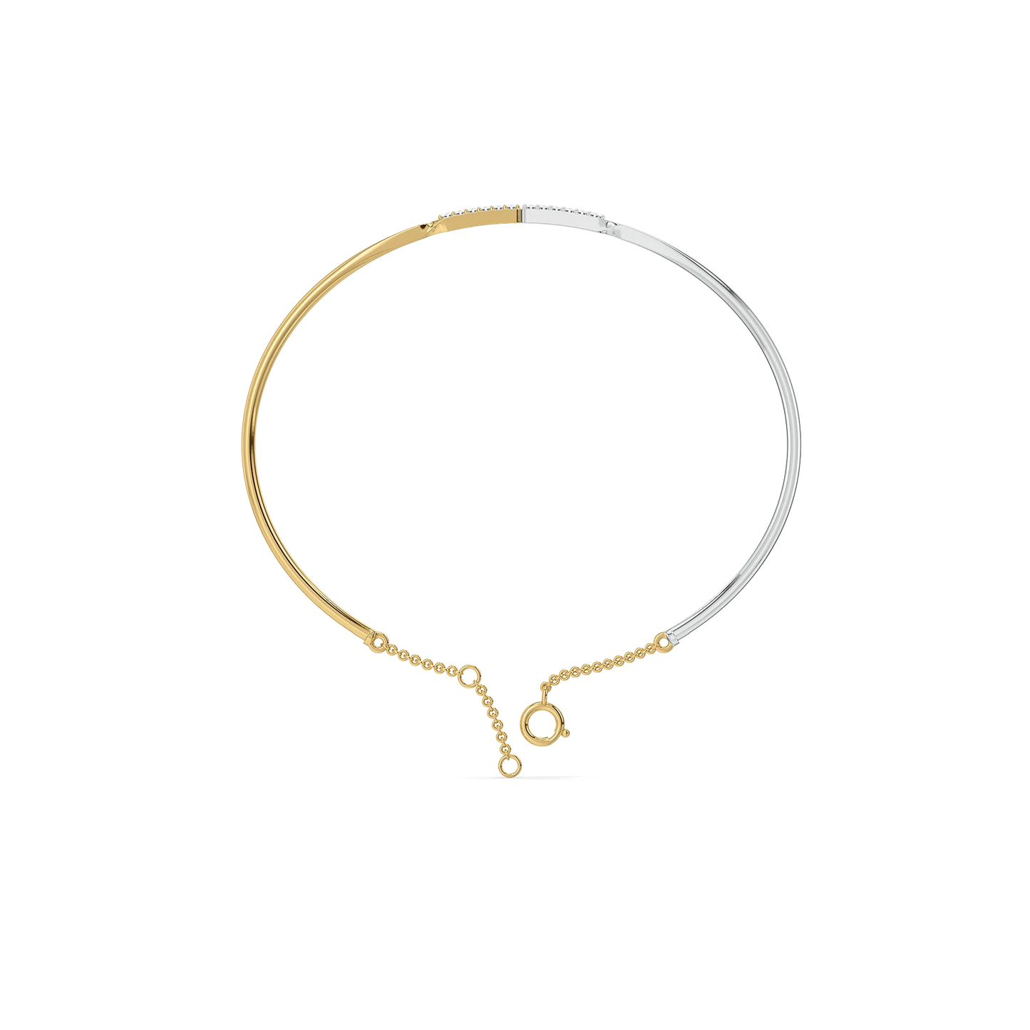 Dual Flow - Lab Diamond Bangle