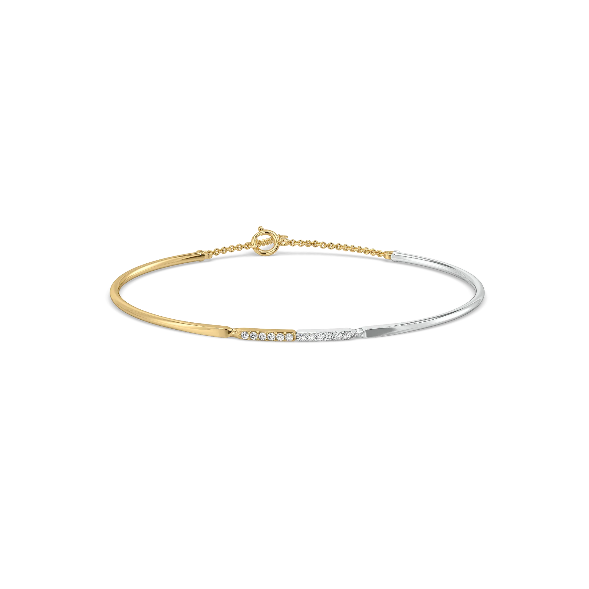 Dual Flow - Lab Diamond Bangle
