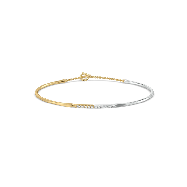 Dual Flow - Lab Diamond Bangle
