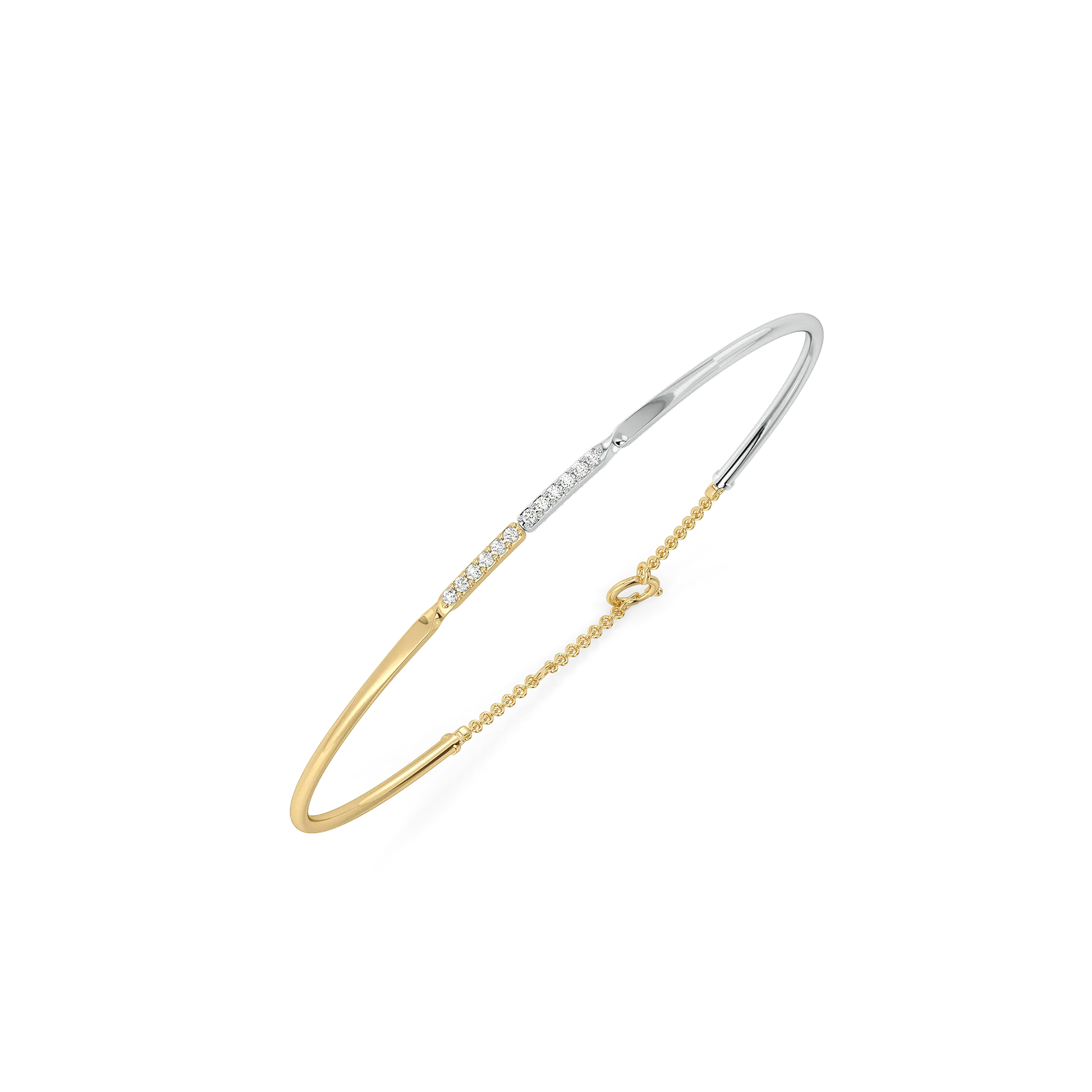 Dual Flow - Lab Diamond Bangle