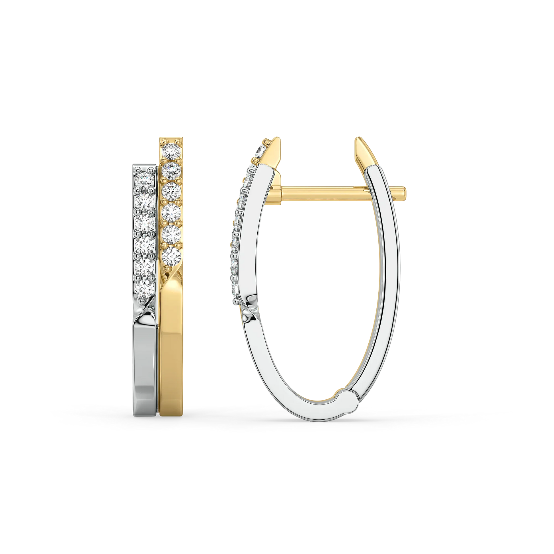 Dual Flow - Lab Diamond Huggies