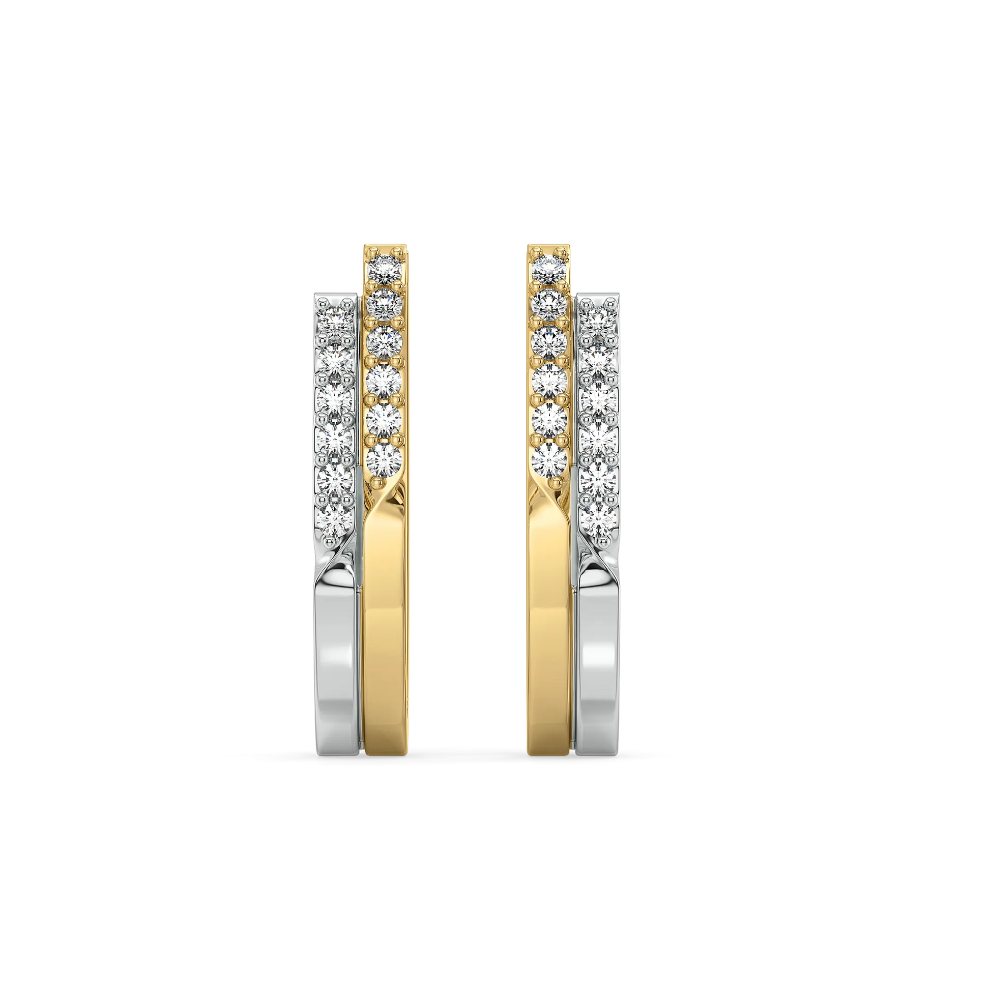 Dual Flow - Lab Diamond Huggies