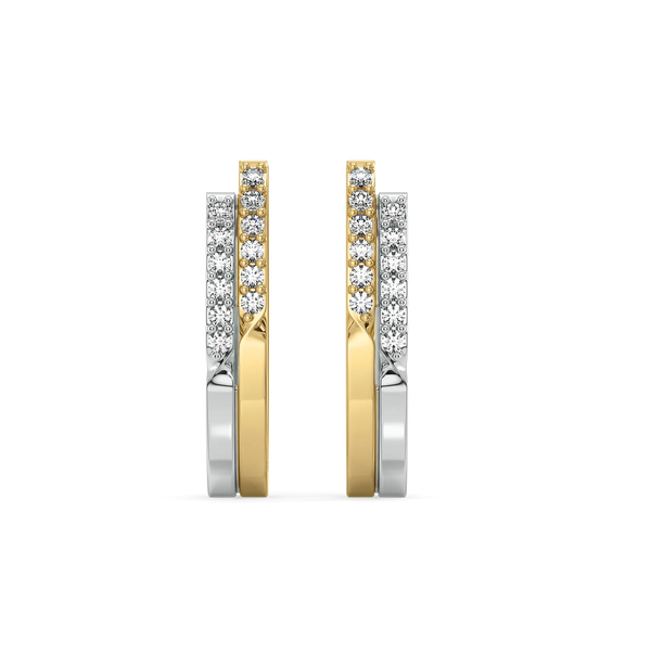 Lukson lab grown diamond huggie pair