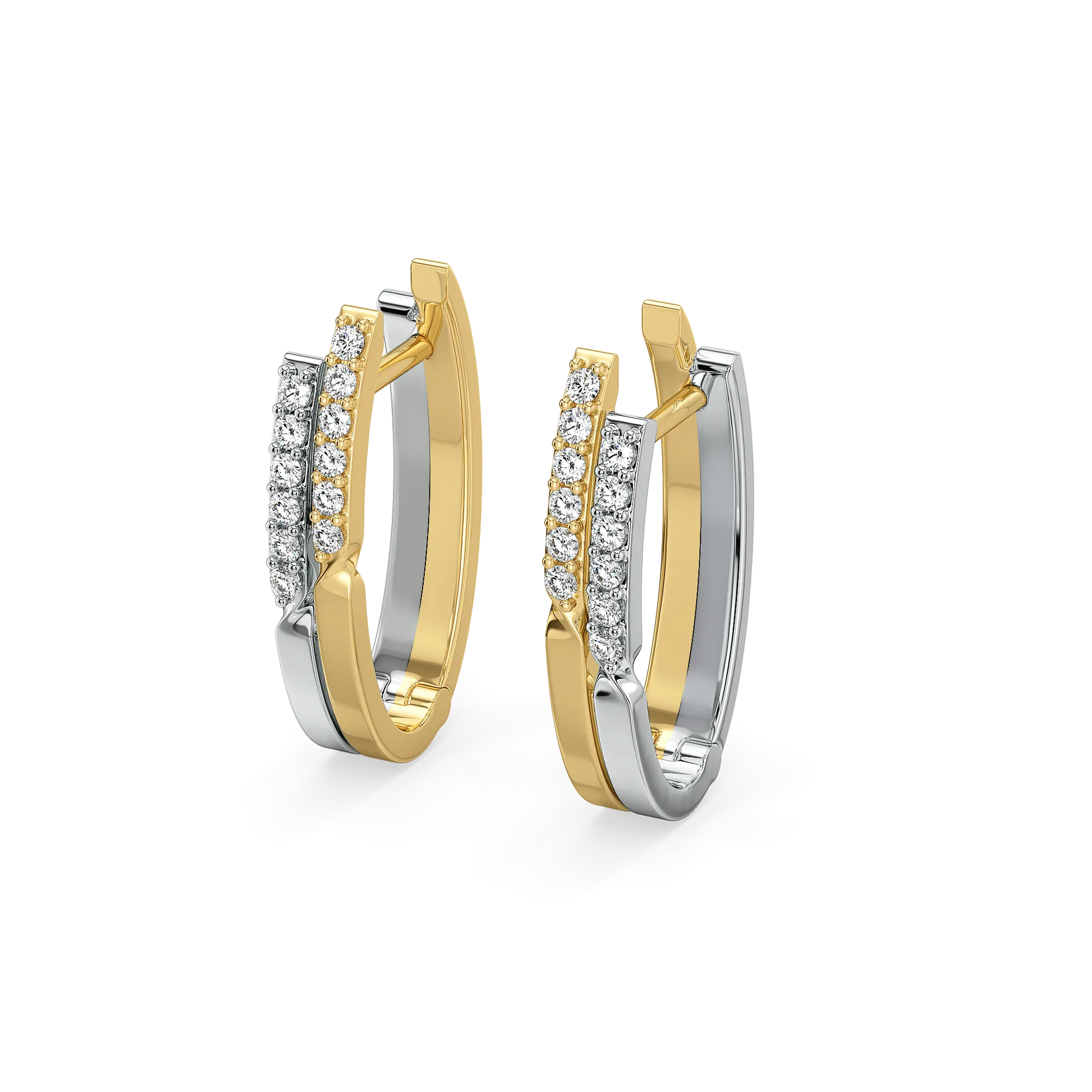 Dual Flow - Lab Diamond Huggies