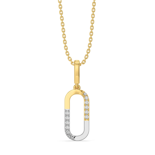 Dual Flow - Lab Grown Diamond Pendant for Women - Lukson 