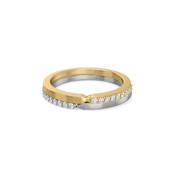 Lukson Dual Flow Lab Grown Diamond Stack Rings for Women 