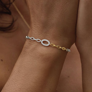 Twined Radiance - Lab Diamond Bracelet