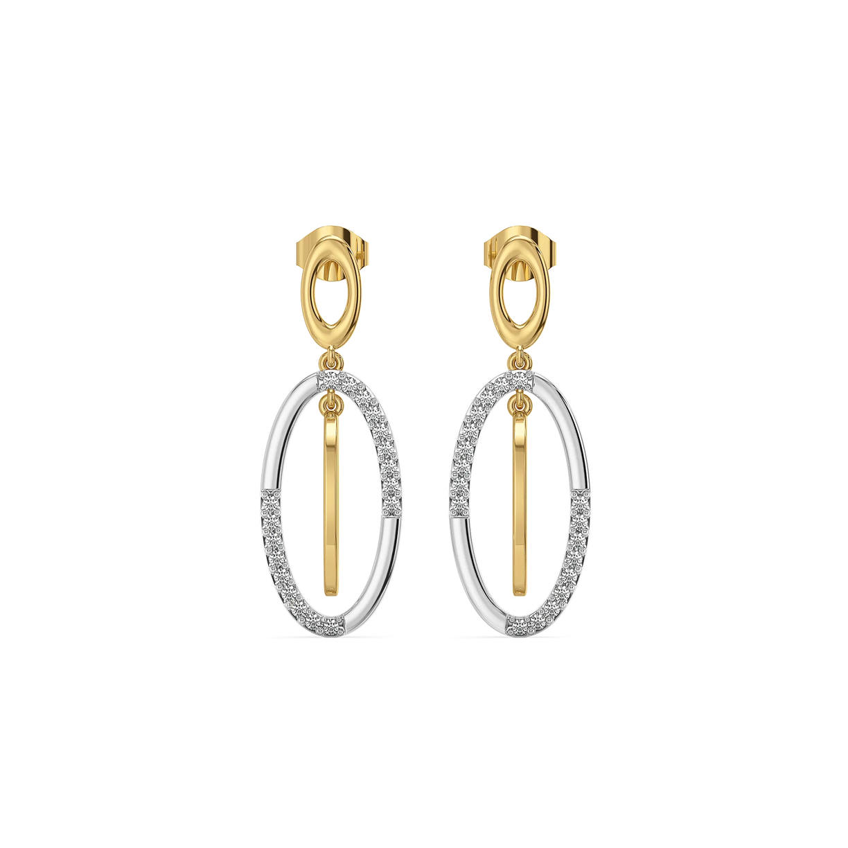 Twined Radiance - Lab Diamond Drop Earrings