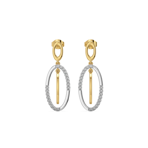 Twined Radiance - Lab Diamond Drop Earrings