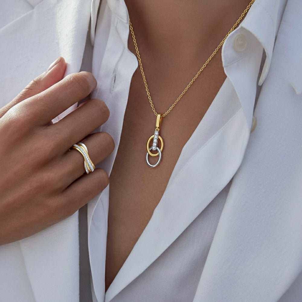 Twined Radiance - Lab Diamond Pendant